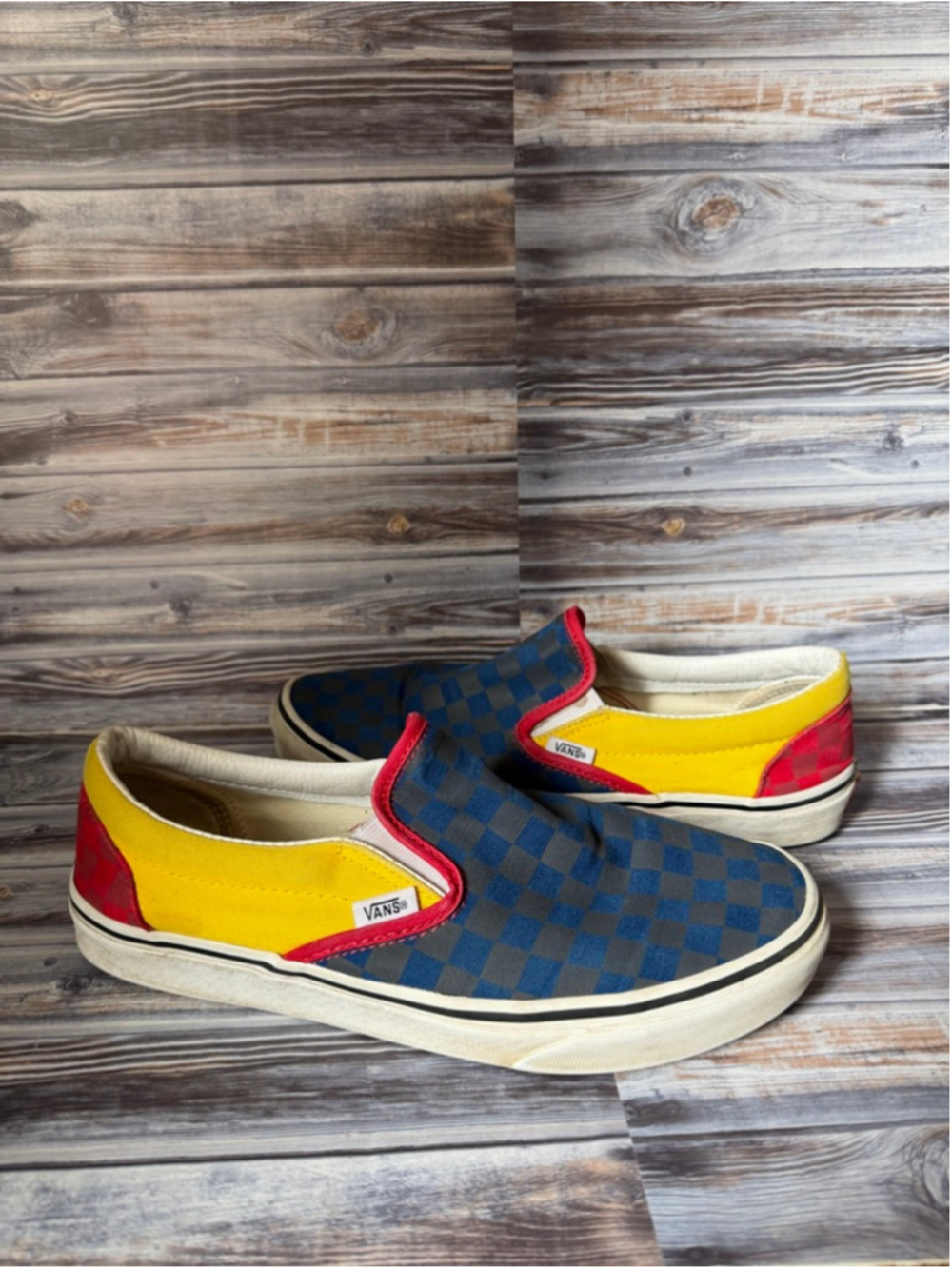 Vans Slip-On 'OTW Rally' Navy/Yellow/Red Mens 9